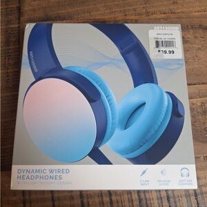 Blue Dynamic Wired Headphones